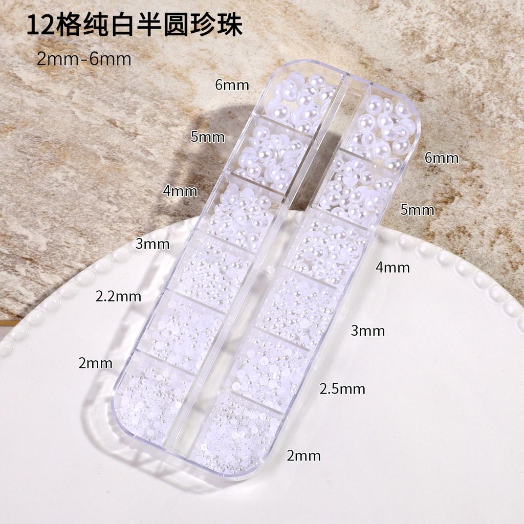 Японский маникюр с плоским дном, Чисто-бежевый жемчужный, Полукруглый, Полнокруглый хайлайт, Не отслаивается, Не выцветает, Аксессуары для ногтей