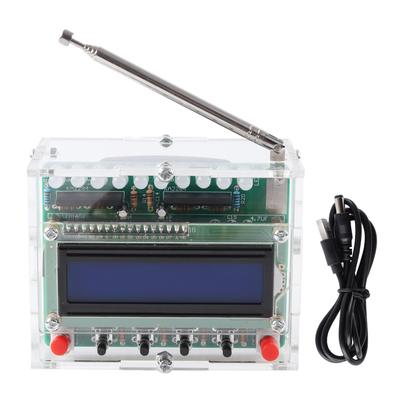 Сделай сам FM-радио 87–108 МГц ЖК-дисплей Цифровой радиоприемник со светодиодным мигающим светом для образовательного проекта Предварительно собранный