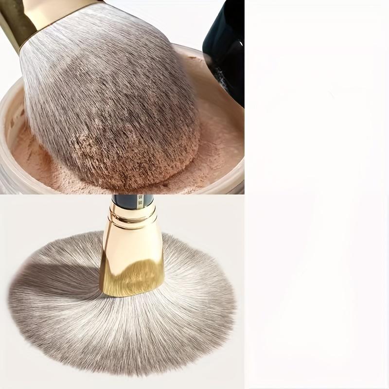 14Pcs Pro Makeup Brush Set - Soft Nylon Bristle Resin Rod Palm Brush Design for Flawless Foundation Eye Shadow Brow Application