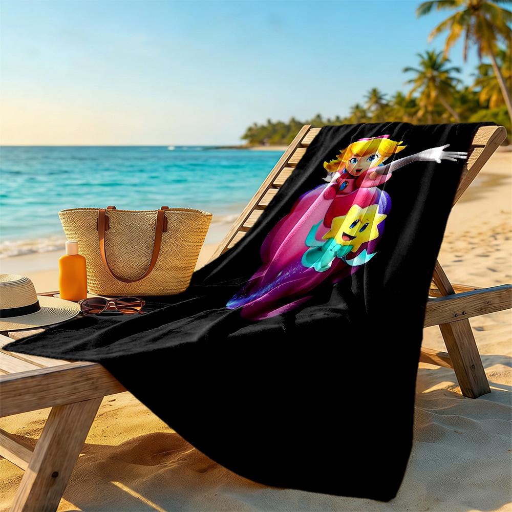 Princess Peach Beach towel for beach travel soft erfect for Travel Beach Swimming Outdoor Accessory Perfect Gift for Women/Men