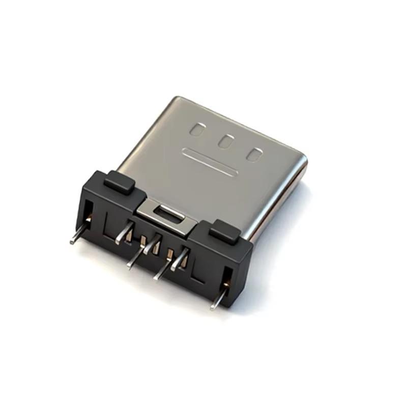Комплект из 10 шт. разъемов Micro USB 5-контактных папа, тип с креплением на плату, 7,8 мм, для ремонта кабелей DIY, для электронных энтузиастов