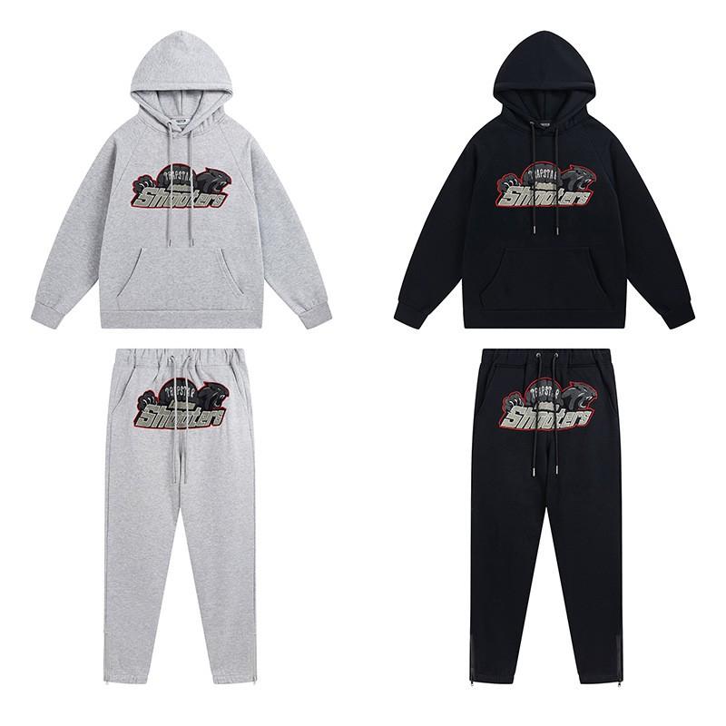 Unisex Streetwear Hoodie With Embroidered Print Oversized Cotton Pullover Fall