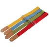 Adjustable Pure Cotton Colorful Ukulele GuitarStrap with Leather Head 4 Colors Optional
