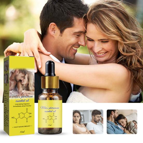 Мужские феромонные эфирные масла-духи с андростеноном - 10 мл во флаконе-капельнице для привлечения и флирта