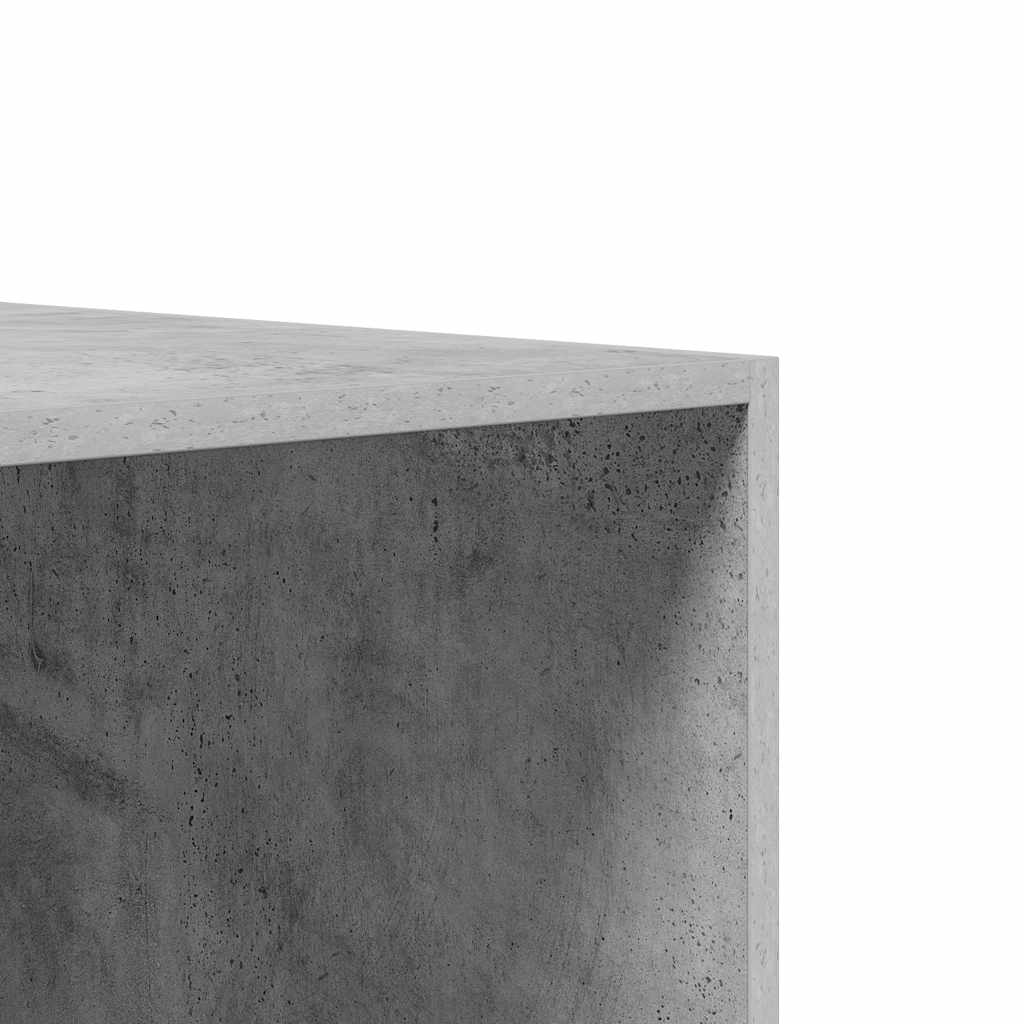 Wardrobe Concrete Grey 100 x 50 x 200 cm Wood Based Material