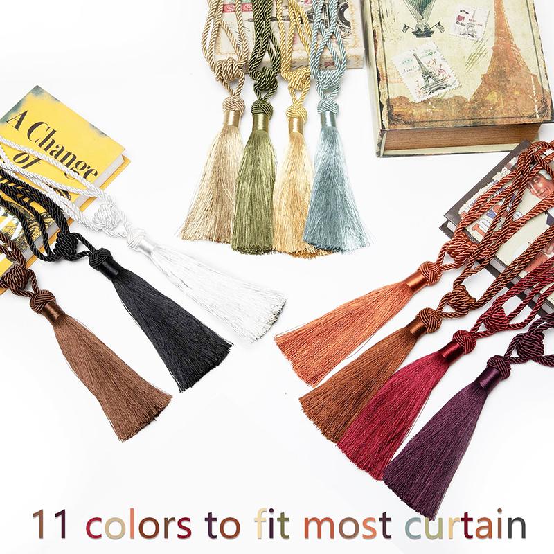 1 шт., высококачественные подхваты для штор ручной работы, ручные тканые подхваты, домашние декоративные кисточки, подхваты, 12 цветов