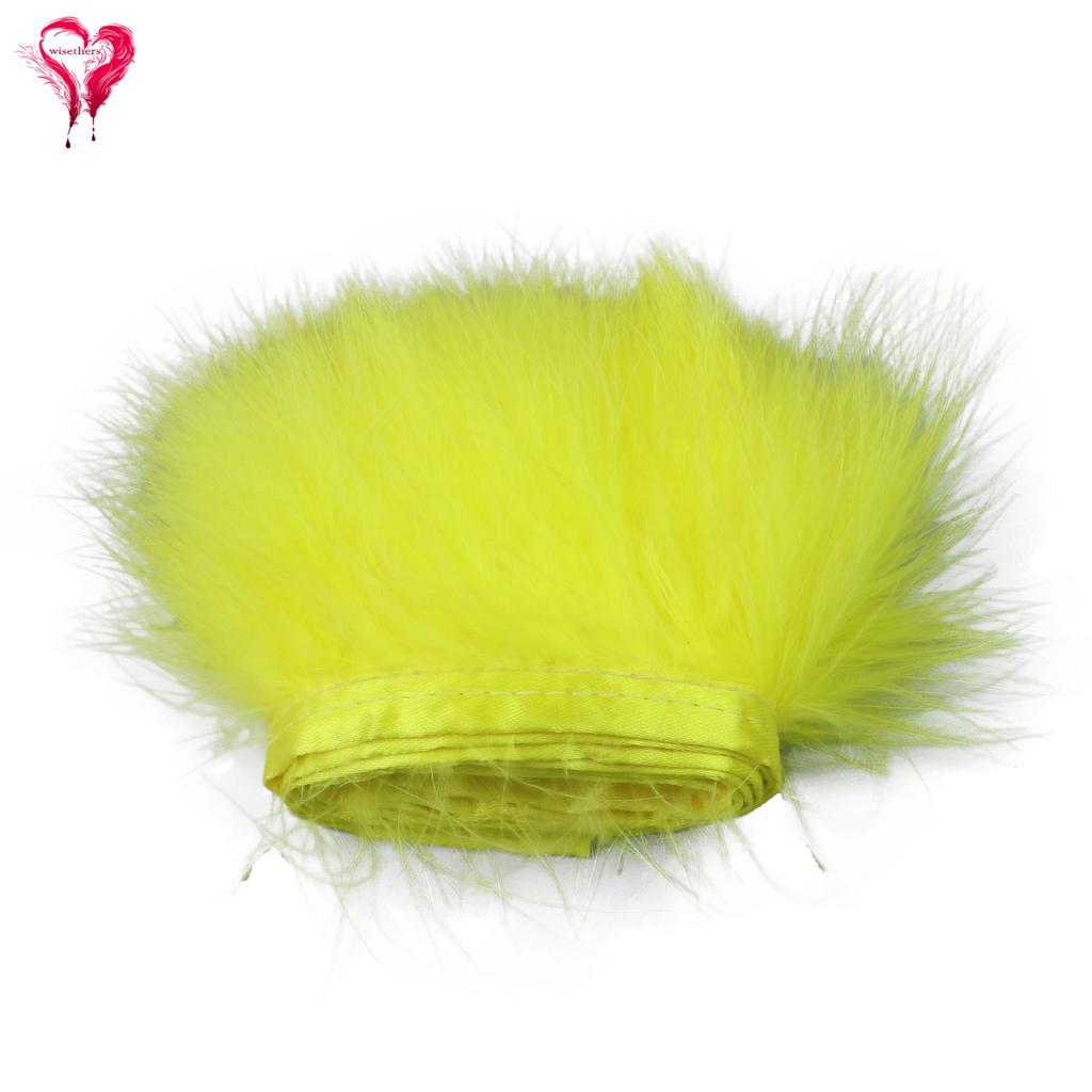 Turkey Marabou Feather 1 Meter Fancy Soft Fluffy Dyed Colorful Ribbon Lace Trim 6-8 CM Party Dress Garment Decoration Fringe
