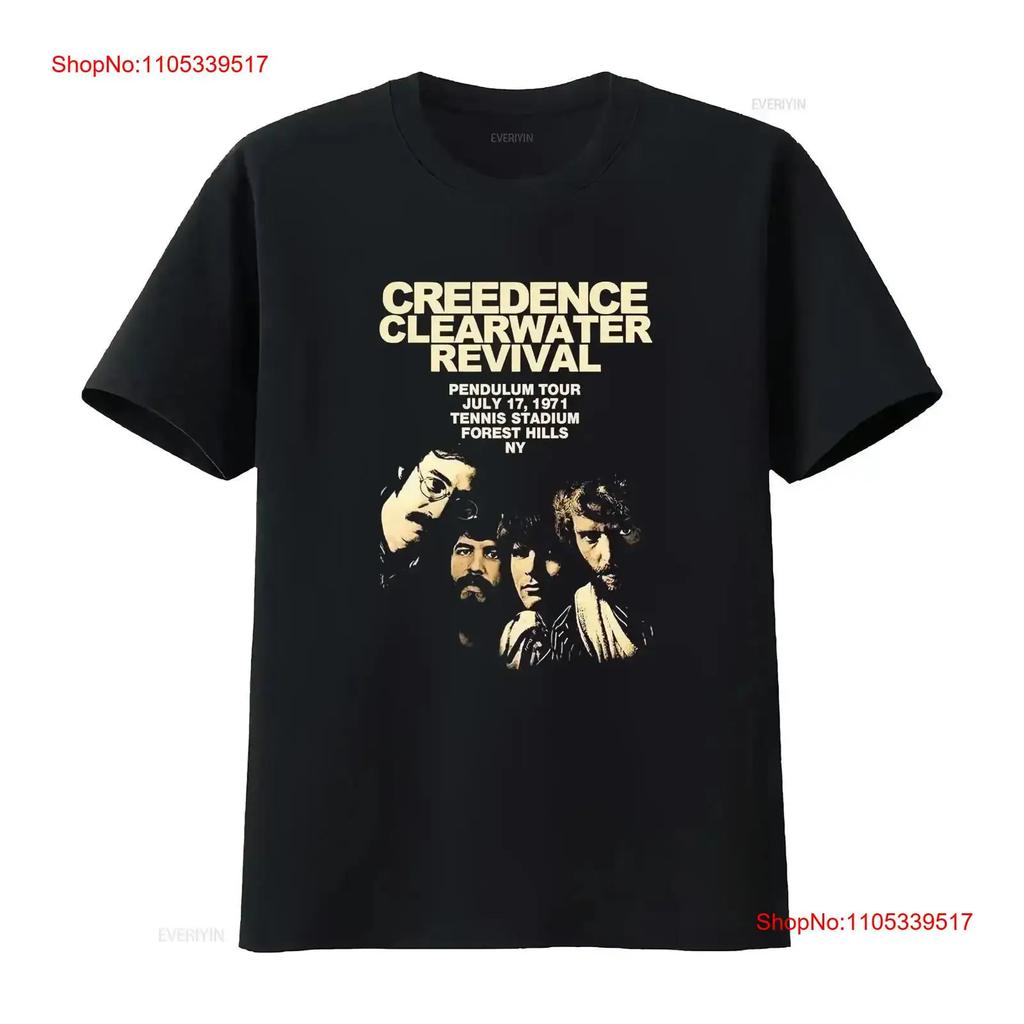 CCR Creedence Clearwater Revival T Shirt Live For Fans 4H1574 vintage Washed designer clothes g