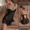 Erotic underwear, sexy and pure, halter lace seductive nightdress, hot steel ring gathering, foreign trade pajamas 8752