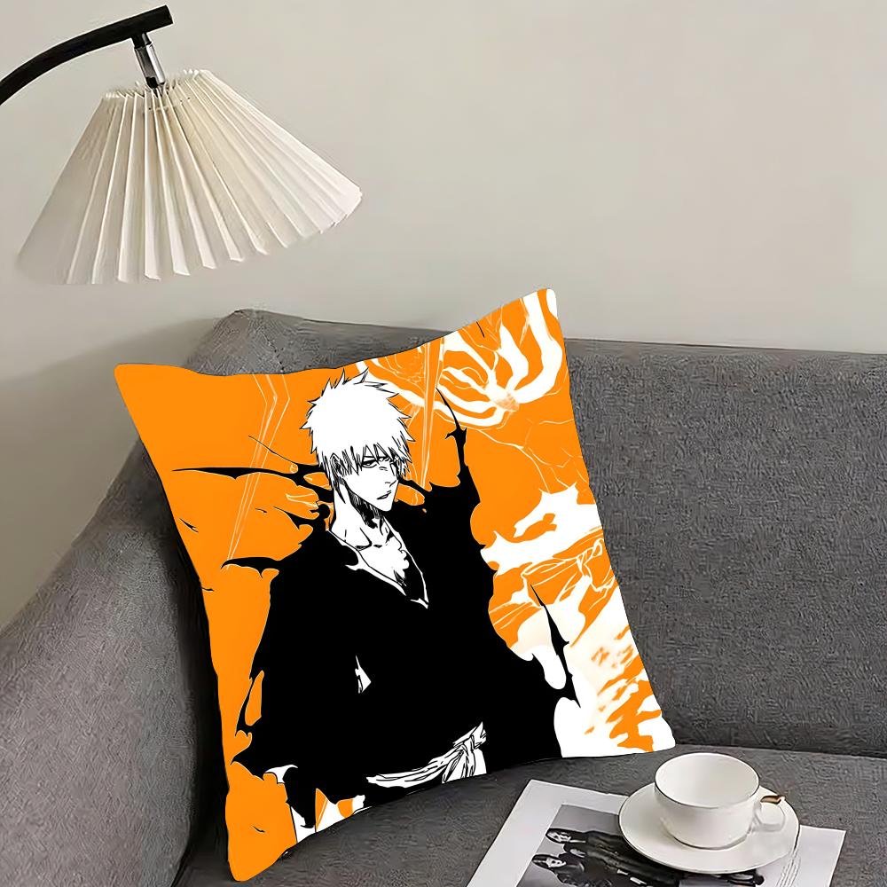 B-Bleach Куросаки Аниме Наволочка Подушка Ультрамягкая Гипоаллергенная Ткань Облачный Комфорт и Скрытая Молния