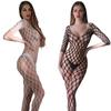 Plus Size Women Hollow Fishnet One-piece Stocking Open Net Lingerie Sexy See-through Lingerie