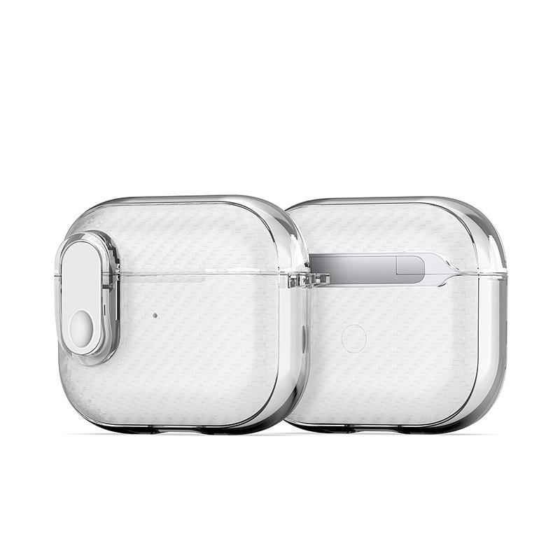 AirPods Pro & AirPods 3 Transparent Ice Crystal Carbon Fiber Protective Case