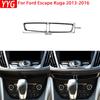 Для Ford Escape Kuga 2013 2014 2015 2016 Аксессуары из углеродного волокна Наклейка-отделка панели автоматического климат-контроля салона автомобиля