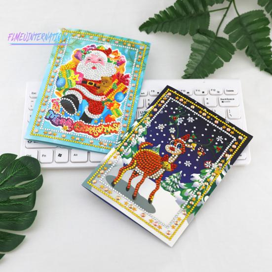 1 комплект алмазной живописи поздравительная открытка изысканный DIY алмазная живопись рождественские открытки для дома праздничный