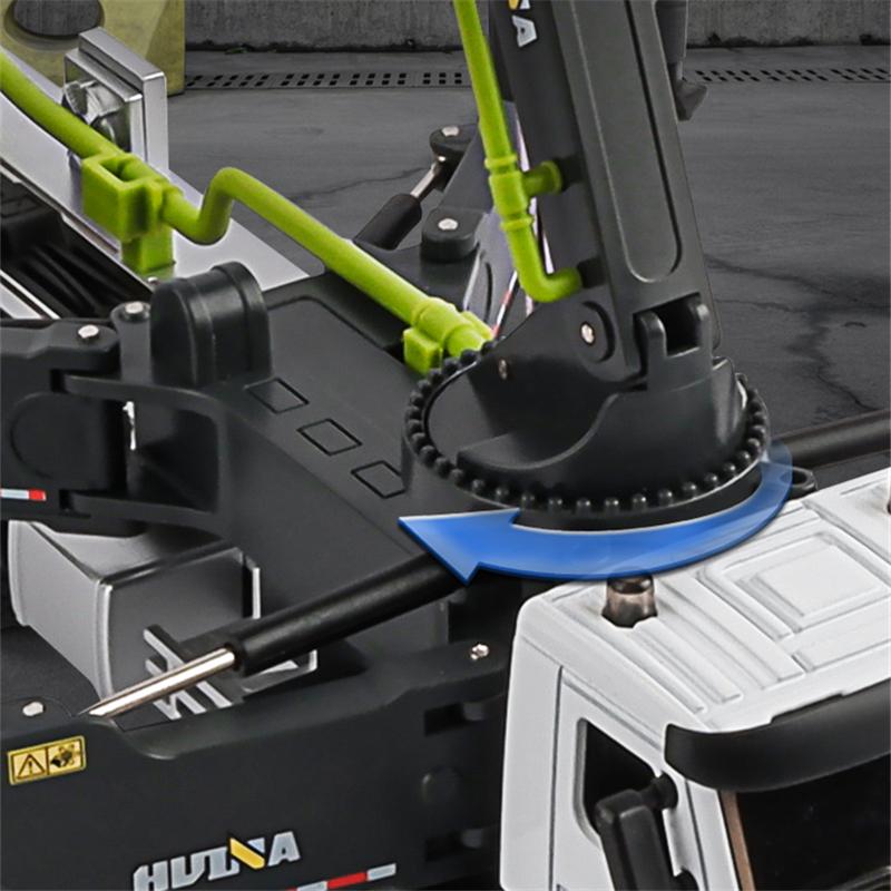 1/50 Литая под давлением модель автобетононасоса Металлическая модель автобетононасоса для транспортировки цемента Инженерная машина Модель Детская игрушка Подарок