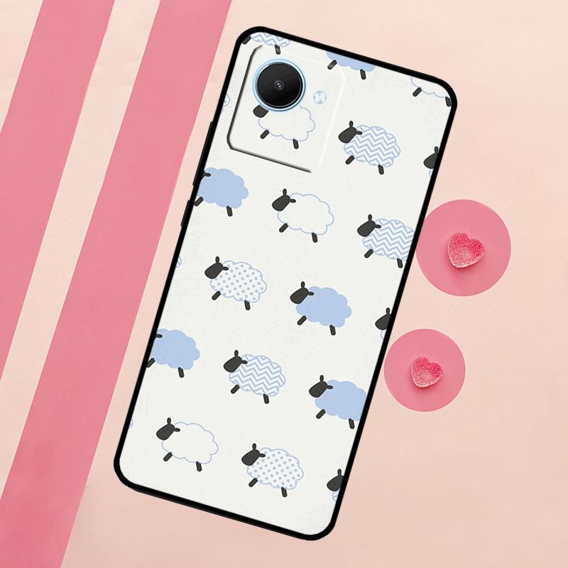 Cute Sheep For Realme 10 11 12 13 14 Pro Plus C55 C71 C75 C67 C63 C61 C53 C35 C65 GT6 GT7 15 Pro Case