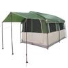 Family Tent for 4 Persons Green and White 324 x 255 x 230 cm