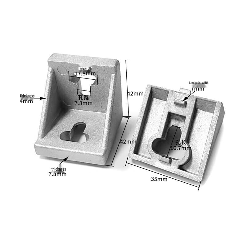 Dezhuogongpin Aluminum Profile 90 Degree Corner Bracket