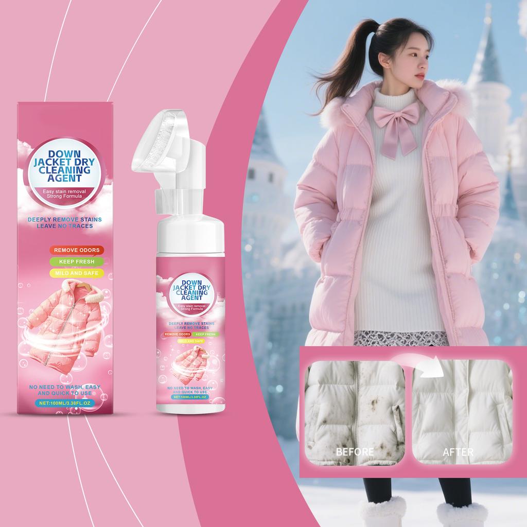 Down Jacket Dry Cleaning Agent For Stain And Oil Removal Gentle And Non Irritating Easy To Clean Clothes100ml