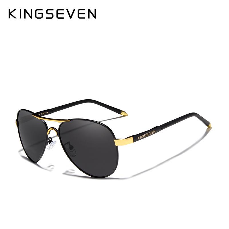 Kingseven Бренд 2019 мужские очки для вождения поляризованные солнцезащитные очки мужские и женские алюминиевые модные очки