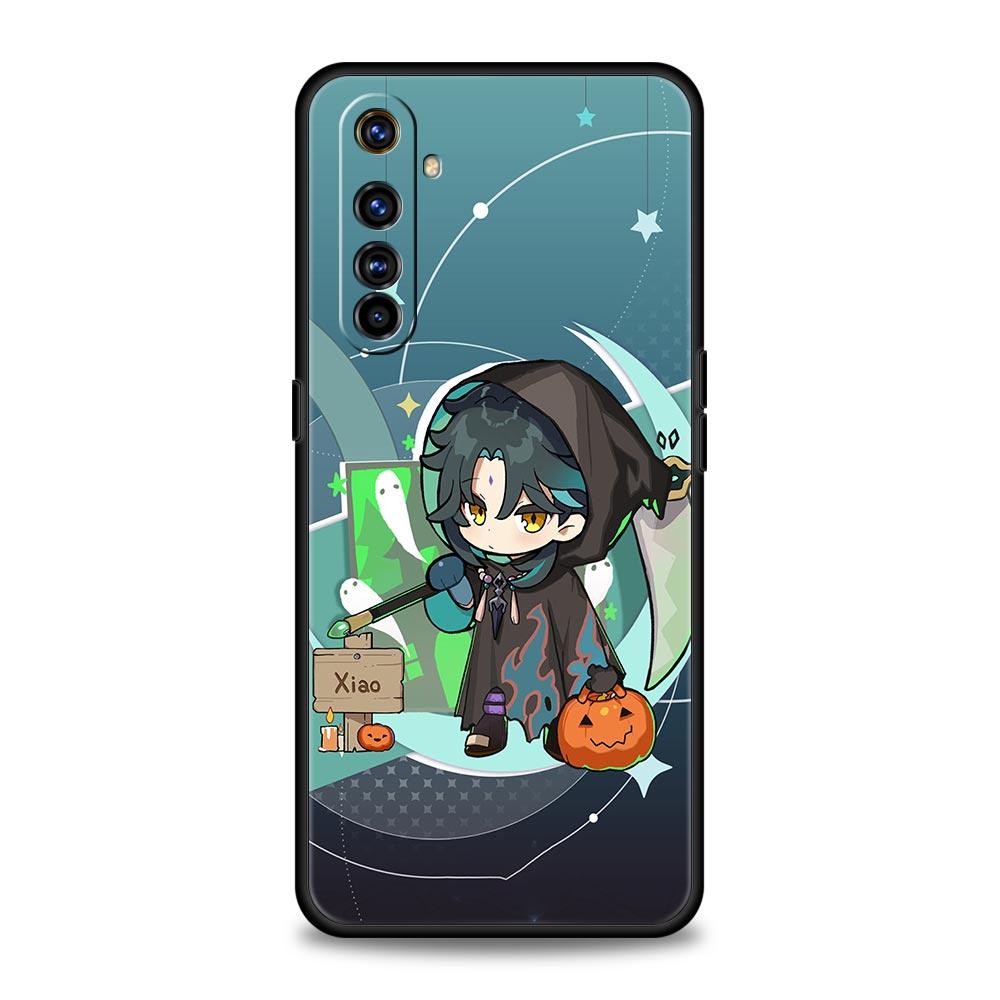 Милый чехол Genshin Impact Xiao для Realme 9, мягкий чехол для Realme 9, 8, 7, 6 GT2 Pro Plus, чехлы для телефонов 5G 8i 9i C3 C21 C11 C25, чехол
