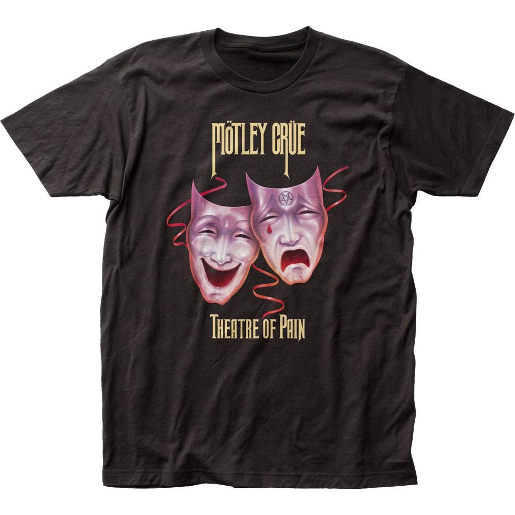 Motley Crue Theater Of Pain Mens T Shirt Music Classic Rock Band Tee New Black