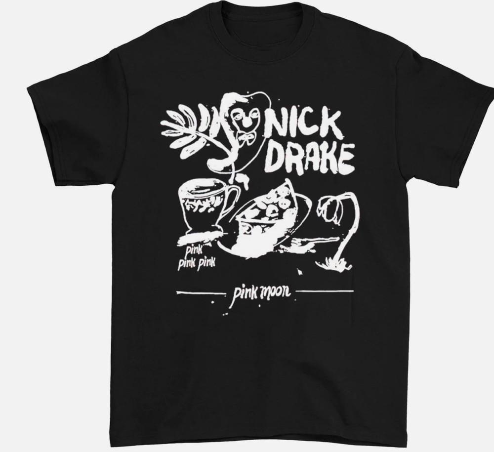 retro Nick Drake album T-shirt black Unisex cotton Tee All Sizes S-5Xl Unisex T-Shirt