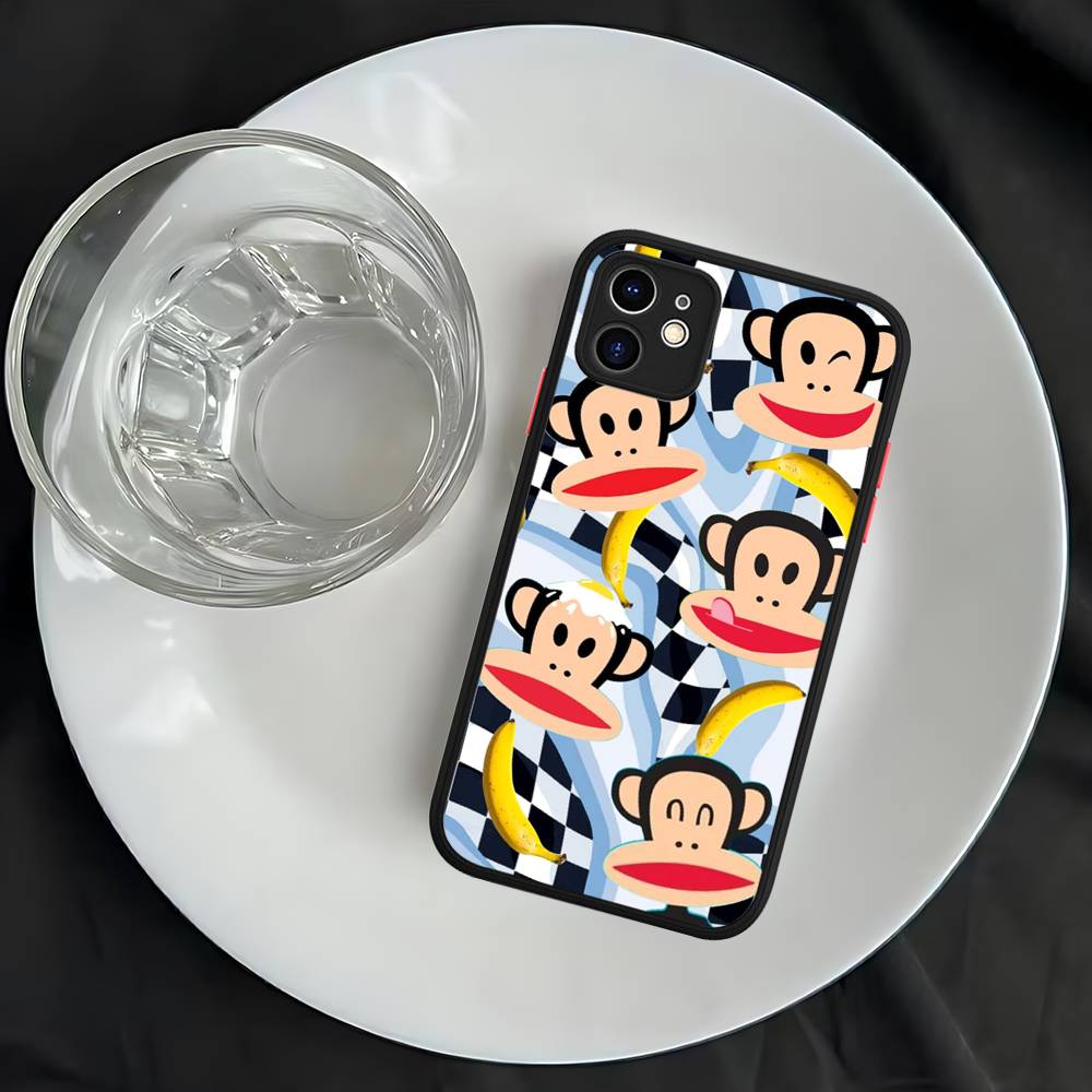 Famous Luxurious P-paul F-frank For iPhone 16 15 14 13 12 11 Pro Max X XS MAX Plus Translucent Black Phone Cover