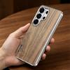 Роскошный Чехол для Телефона из Алюминиевого Сплава и Массива Дерева Для Samsung Galaxy S26 S25 S24 Ultra Для Magsafe Магнитной Беспроводной Зарядки Ударопрочный Чехол