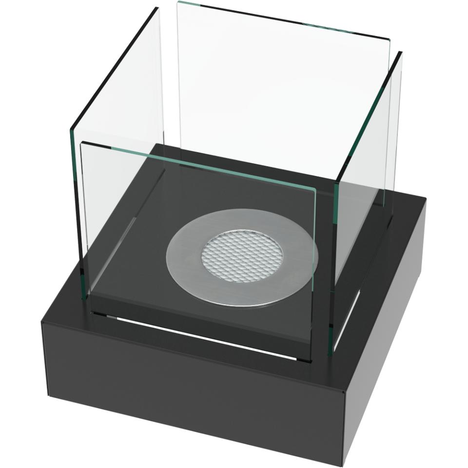 Настольный камин на биоэтаноле TANGO3 черный с декоративными камнями