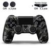 DATA FROG Soft Silicone Case For PS4 Controller Camo Protection Skin For Sony PS4 Pro Slim Gamepad Thumb Grips Joystick Caps