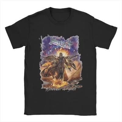 Мужская футболка Judas Priest Fashion 100% хлопок футболки с коротким рукавом футболки с круглым воротом одежда с графикой