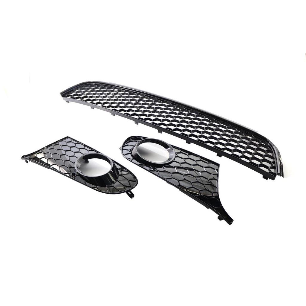 Volkswagen Golf 6 MK6 Honeycomb Style Front Bumper Grille & Fog Light Frame