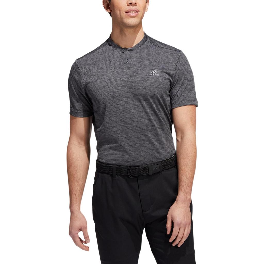 Adidas Polo Shirts Men's Gray Polo Collar Moderate Straight Fit HM7392