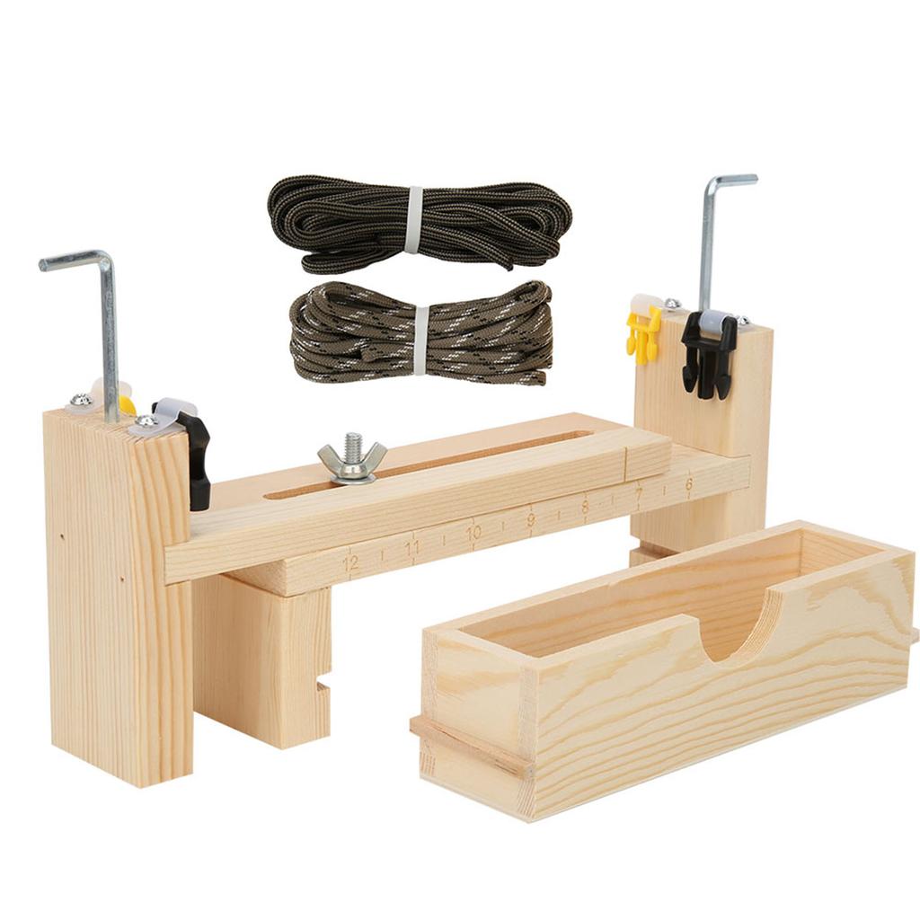 Набор приспособлений для плетения браслетов из паракорда, деревянный регулируемый браслет, приспособление для изготовления ожерелья, инструмент для самостоятельного изготовления ремесел