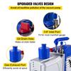 SucceBuy 2 Stage Vacuum Pump 10CFM 1HP Vane Pump HVAC Rotary Auto AC Refrigerant for Automobile Reparation Vacuum Evacuation