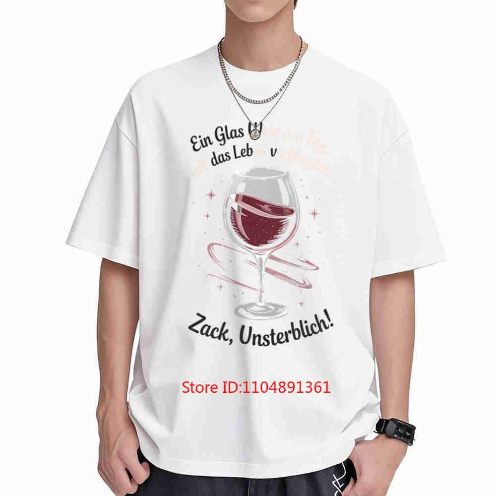 Red Wine Funny Drinker Short Sleeve Tee 100 Cotton Tshirt
