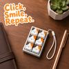 Mechanical Button Anti-stress Fidget Toy Cartoon Backpack Pendant Cat Keycap Keychain  Bag Pendant
