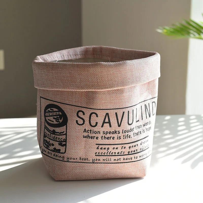 Nordic Cotton and Linen Art Storage Small Box Разное Разное Закуски Отделочные коробки Ткань Цветочные горшки Товары для дома и сада