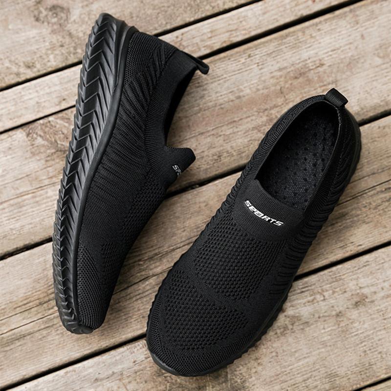 Мужская обувь Slip on Loafers Lazy Shoes Легкие дышащие мужские кроссовки Модная сетчатая повседневная обувь Мужские кроссовки для бега и тенниса