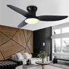 Nordic Style Straight-Blade Ceiling Fan with Light for Bedroom
