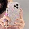 Zhitai iPhone 13 Case: Glitter Soft Shell with Bracelet, Compatible with iPhone 12/13/14/15/16 and X/XS/XR.