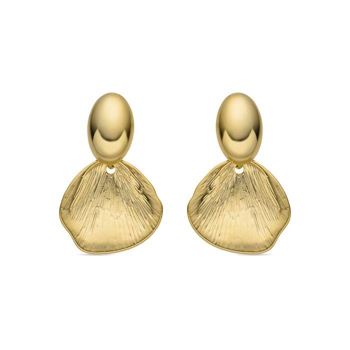 Boucles d'oreilles - LUXENTER - Bohemian Garden - Plaqué or 18k - Arbre de vie - Long. 33 mm