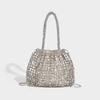 Metal Handcrafted Shiny Beaded Sequin Handbag Underarm Single-shoulder Sequin Bag