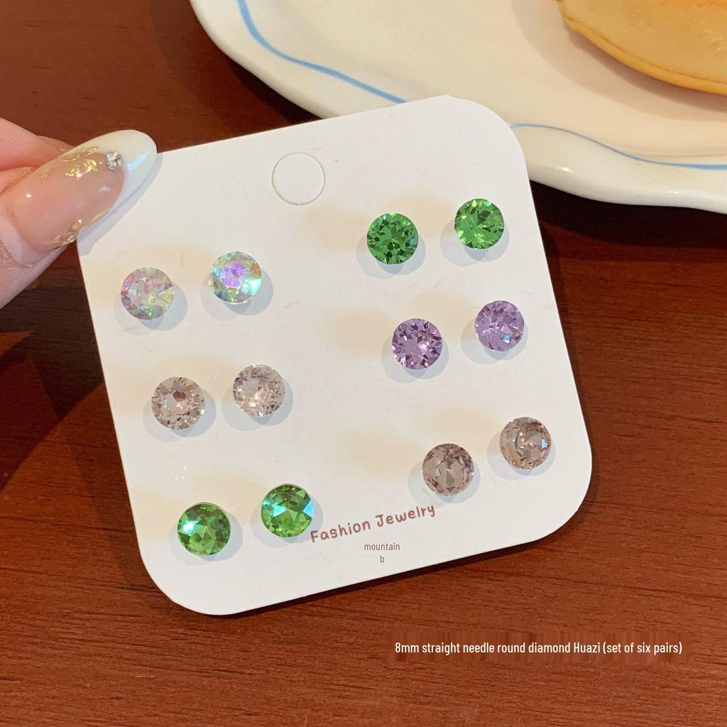 Вспышка Millennium восьмигранные серьги-гвоздики с розой из циркония для женщин - индивидуальный многогранный изысканный дизайн