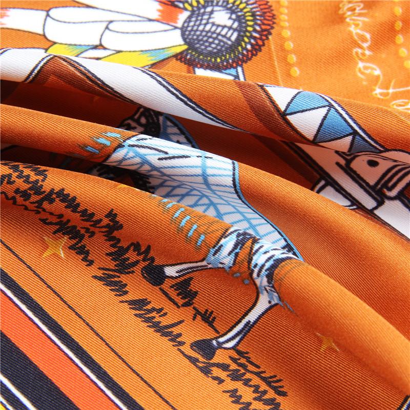 POBING Manual Hand Rolled Twill Silk Scarf Women Horse Plaid Square Scarves Echarpes Foulards Femme Wrap Bandana Hijab 90CM