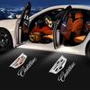 VEO2 2Pcs Cadillac Car Door Welcome Light HD Projector Lamp For CT4 CT5 XT4 XT5 XT6 ATS CTS XTS Auto Courtesy Light Car Accessories