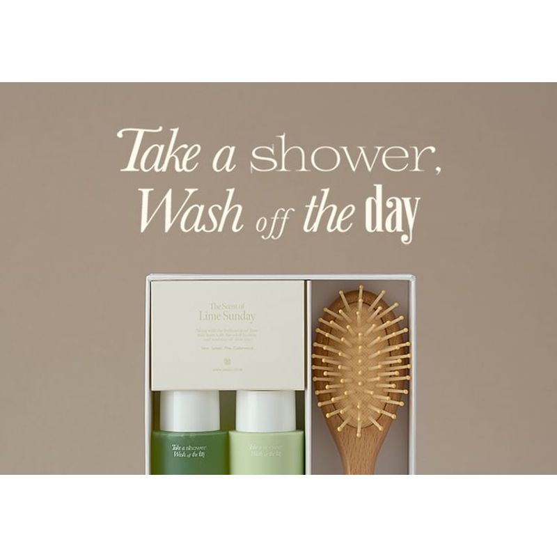 anillO - Lime Sunday Refresh Hair & Brush Mini Set