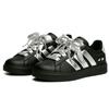 adidas Street Talk Серебряное Сердце Черный Корпус Сумка для Покупок Низкие Скейтбордические Ботинки Женские Серебряные JS5053(Команда1267-)