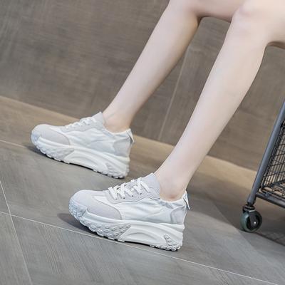 Толстая подошва поп-обувь повседневная мода спортивная обувь на доске круглый носок женская обувь